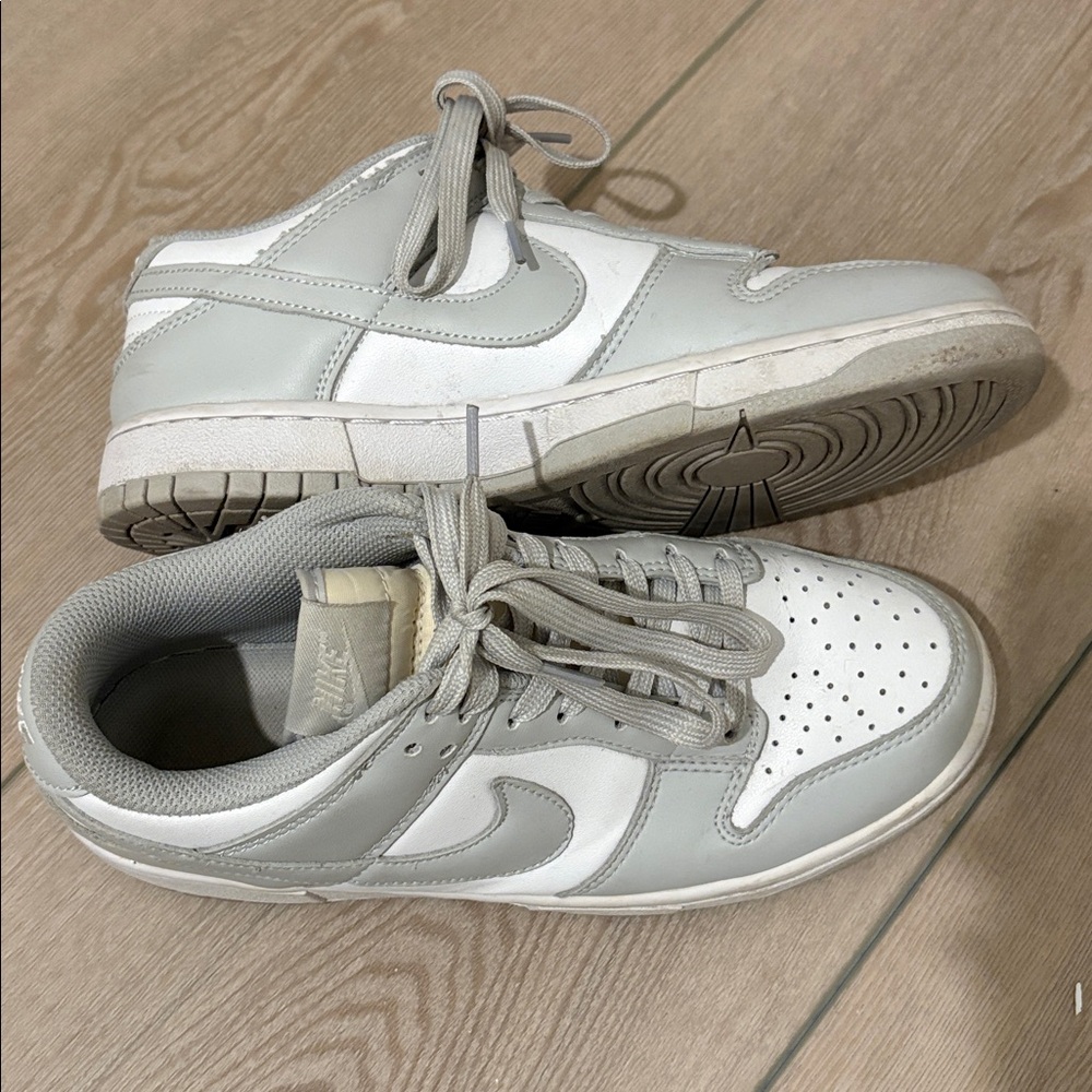 Nike Light Gray and White Sneakers